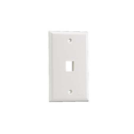 Placa de Pared Vertical Salida 1 Puerto Keystone Blanco