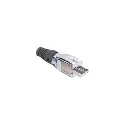 Plug TERA de 4 pares Compatible con cable solido de 0.64 - 0.55mm (22 - 23 AWG) S/FTP y F/FTP negro