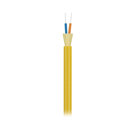 Cable de Fibra Optica de 2 Hilos (G.657.A1) Monomodo OS2 9/125 Interior Tight Buffer 900um(Dielectrica) Risermetro