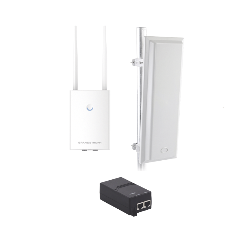 Kit de radio GWN7605LR antena TXS25619DPamplia cobertura de WiFi en 90° frecuencia (2.4 a 2.5 GHz) y (5.1 a 6.5 GHz) 1.27 Gbps