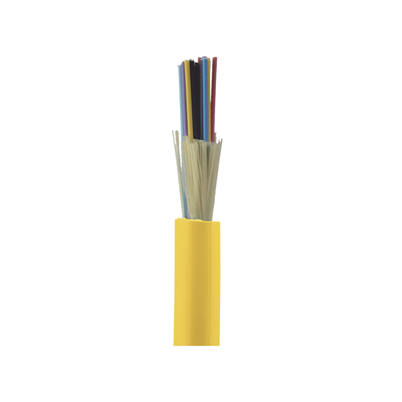 Cable de Fibra Optica de 24 hilos Monomodo OS2 9/125 Interior Tight Buffer 900um(Dielectrica) OFNP (Plenum)metro