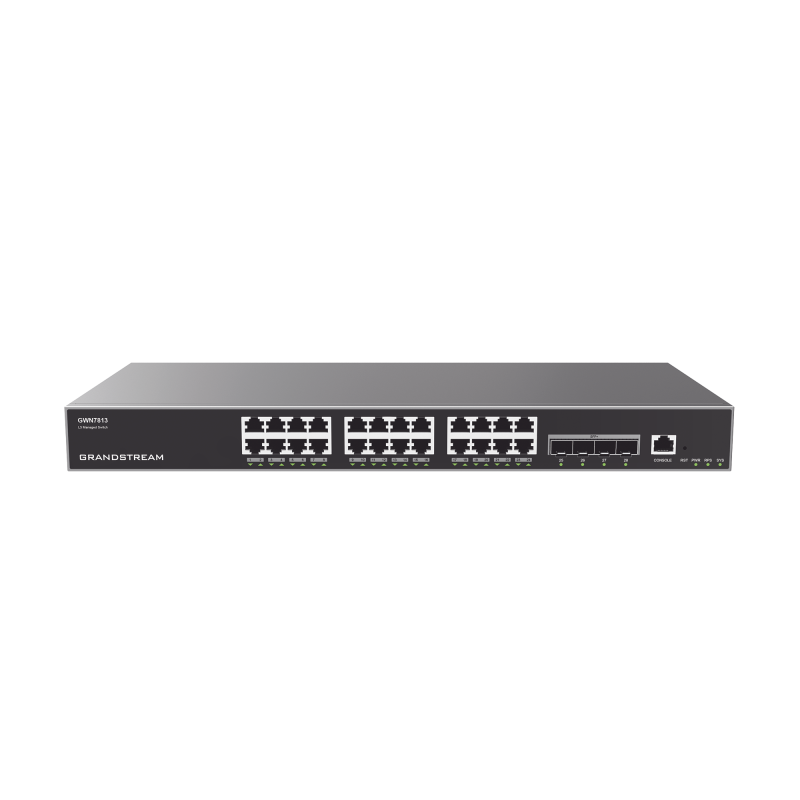 Switch Capa 3 Administrable 24 Ptos 101001000 Mbps + 4 Ptos SFP+ de 10 Gbs