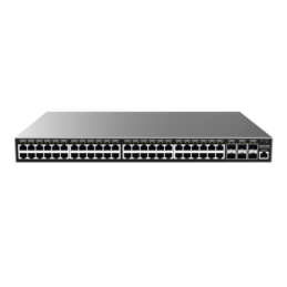 Switch Gb PoE+ Administrable 48 Ptos 101001000 Mbps + 6 Ptos SFP+Hasta 400W