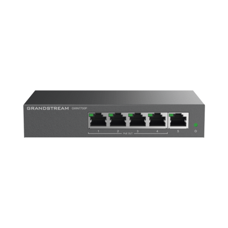 Switch PoE+ Gb No Administrable 5 Ptos 101001000 Mbps4 Ptos PoE+hasta 60W