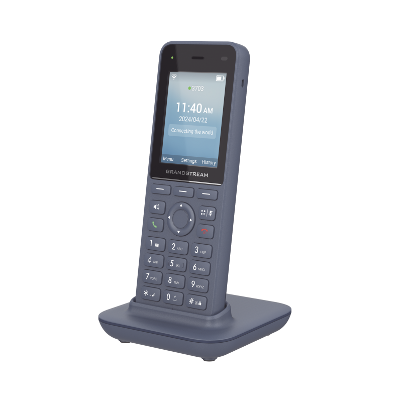 Telefono IP inalambrico Wi-Fi Portatil 3 cuentas SIP 3 lineas Voz HD Bluetooth integrado Pto USB tipo C