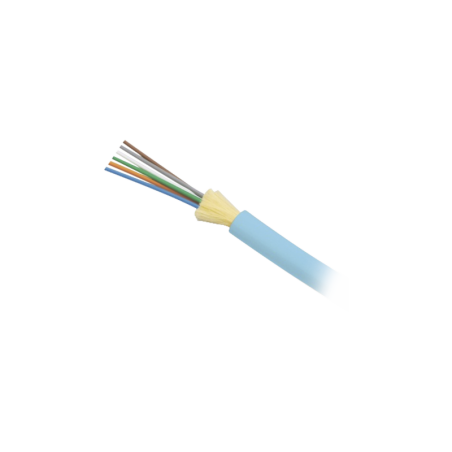 Cable de Fibra Optica de 6 hilos Interior Tight Buffer(Dielectrica) Plenum Multimodo OM3 50/125 optimizada 1 Metro