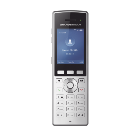 Telefono WiFi portatil empresarial 2 lineas y cuentas SIP Bluetooth y boton Push-to-talk