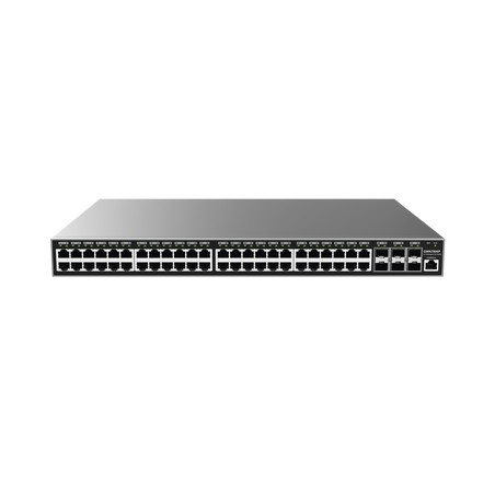 Switch Capa 3 PoE+ Administrable 48 Ptos 101001000 Mbps + 6 Ptos SFP+ de 10 GbsHasta 740W