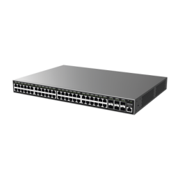 Switch Gigabit Administrable / 48 puertos 10/100/1000 Mbps + 6 Puertos SFP+ / Compatible con GWN Cloud