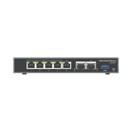 Router 4 en 1: Firewall Router PBX IP Switch Gb de 5 Ptos (4 PoE) y 2 Ptos SFP 2.5 Gb