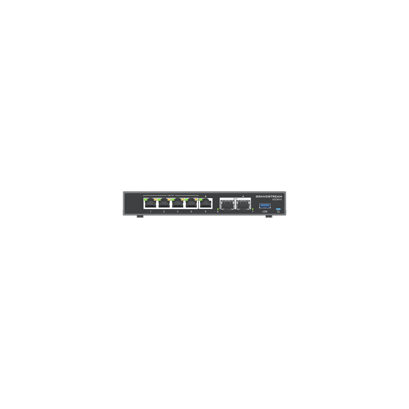 Router 4 en 1: Firewall Router PBX IP Switch Gb de 5 Ptos (4 PoE) y 2 Ptos SFP 2.5 Gb