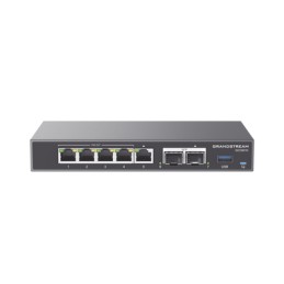 Router 4 en 1: Firewall Router PBX IP Switch Gb de 5 Ptos (4 PoE) y 2 Ptos SFP 2.5 Gb