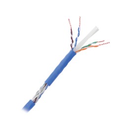 Bobina de Cable de 305 metros Cat6+ CM CALIBRE 23 ALTO RENDIMIENTO ETLUL azul flexible