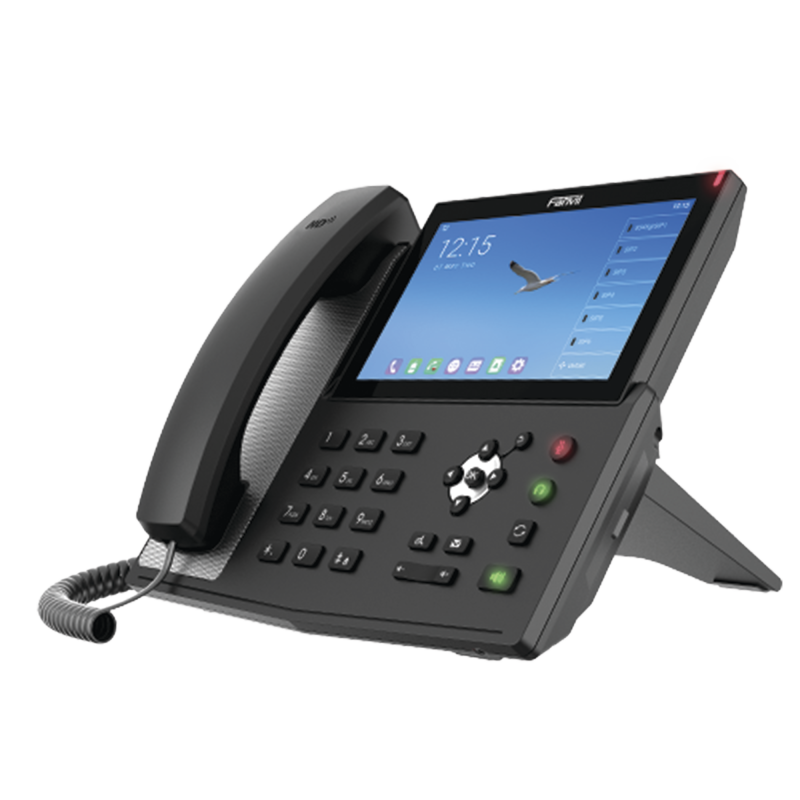 Telefono IP Android Empresarial 20 lineas SIP, pantalla tactil, Wi-Fi y BT,, PoE, hasta 112 botones DSS, puertos Gigabit,