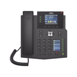 Telefono IP Empresarial 12 lineas SIP pantalla a color, 30 teclas DSS BLF, puertos Gigabit, IPv6, Opus , PoE DC