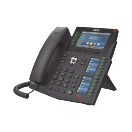 Telefono IP Empresarial 20 lineas SIP pantalla LCD a color, 60 teclas DSS BLF, puertos Gigabit, IPv6, Opus , PoE DC