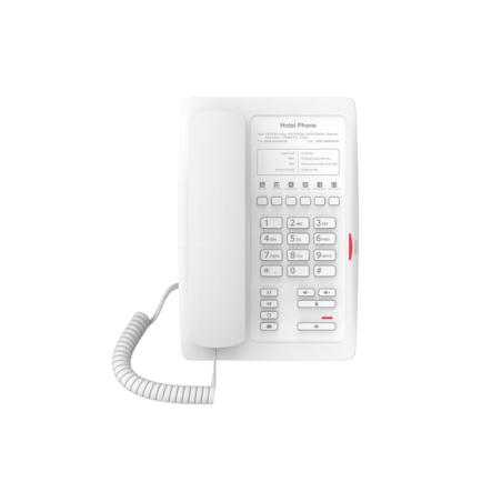 Telefono IP Hotelero profesional 6 teclas programables (Hotline), plantilla personalizable PoE