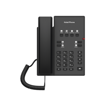 Telefono IP Hotelero profesional 8 teclas programables , plantilla personalizable PoE