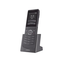 W611W es un telefono IP Wi-Fi portatil, Resistente, Moderno diseñado aplicaciones de comunicacion movil.