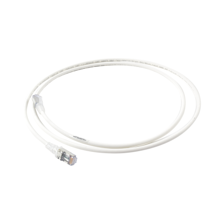 Cable de Parcheo Skinny Cat6A Blindado S/FTP 5ft Diametro Reducido 28 AWG Blanco