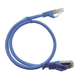 Cable de Parcheo Cat6A 10G blindado 2M ( 6.25 ft ) AZUL