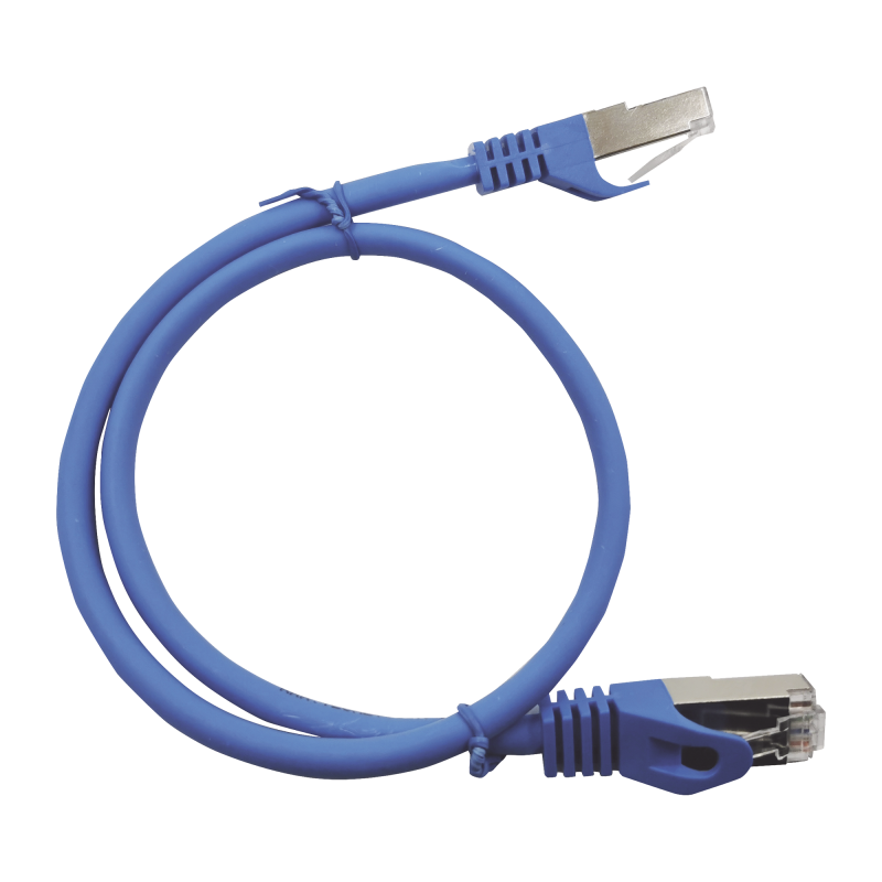 Cable de Parcheo Cat6A 10G blindado 2M ( 6.25 ft ) AZUL