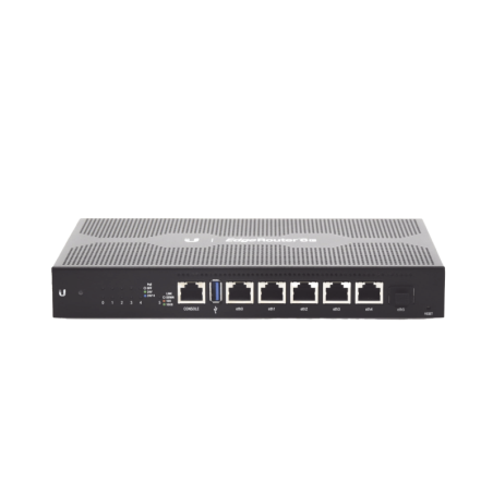 EdgeRouter 6 PoE pasivo 24 V 5 Ptos. 10/100/1000 Mbps + 1 Pto. SFP funciones avanzadas ruteo