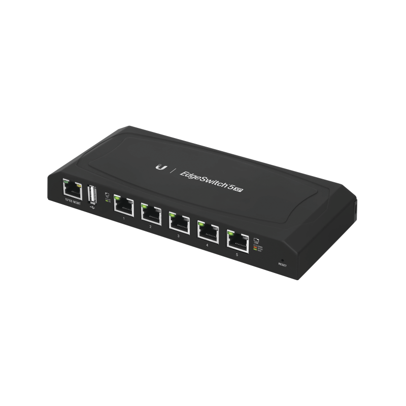 EdgeSwitch 5XP Administrable 5 Ptos. Gigabit PoE 24 V Pasivo funciones avanzadas Capa 2