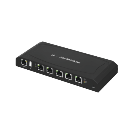 EdgeSwitch 5XP Administrable 5 Ptos. Gigabit PoE 24 V Pasivo funciones avanzadas Capa 2