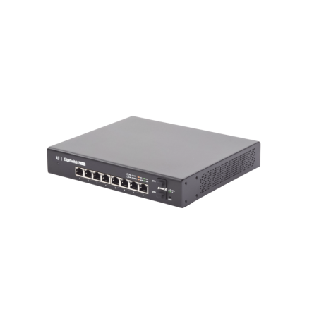 Switch EdgeMAX Administrable 8 Ptos. Gigabit PoE+/PoE Pasivo 24V + 2 Ptos. SFP 150 W