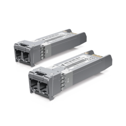 UFiber Modulo SFP+ 10G transceptor MiniGibic MultiModo 10 Gbps distancia 300m conectores LC paquete 2 piezas