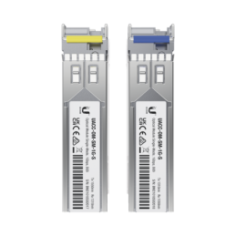 UFiber Modulo SFP transceptor MiniGibic MonoModo 1.25 Gbps distancia 3km un conector LC incluye 2 tranceptores