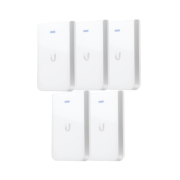 5 Punto Acceso WiFi UniFI doble banda cobertura 180° MIMO 2x2 pared habitaciones hotel.