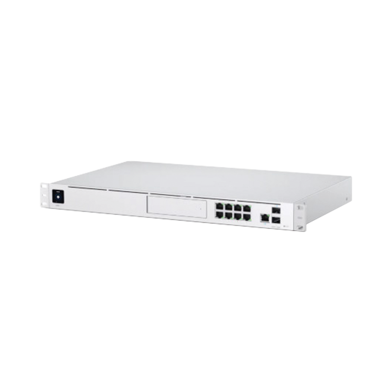 Consola Unifi Dream Machine Pro 1 Pto. WAN Gigabit RJ45 1 Pto. WAN 10G SFP+ / 8 Ptos. LAN Gigabit RJ-45 bahia HDD 3.5" No HDD