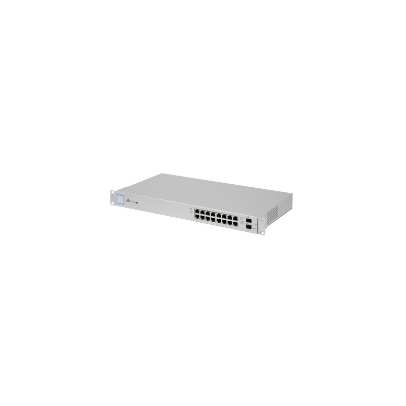 Switch UniFi administrable 18 Ptos. 16 Gibabit PoE+ 802.3at/af y pasivo 24V + 2 SFP 150 Watts