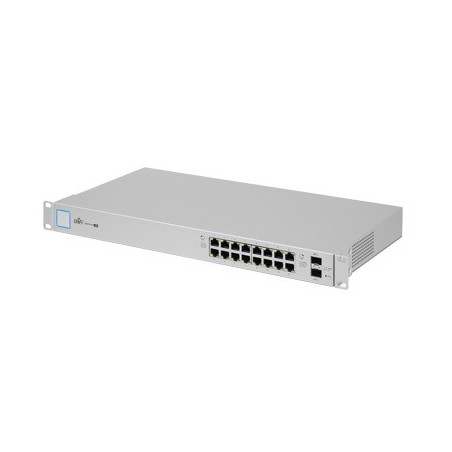 Switch UniFi administrable 18 Ptos. 16 Gibabit PoE+ 802.3at/af y pasivo 24V + 2 SFP 150 Watts