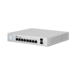 Switch UniFi Administrable 8 Ptos. Gigabit PoE+ 802.3at/af y PoE Pasivo 24V.