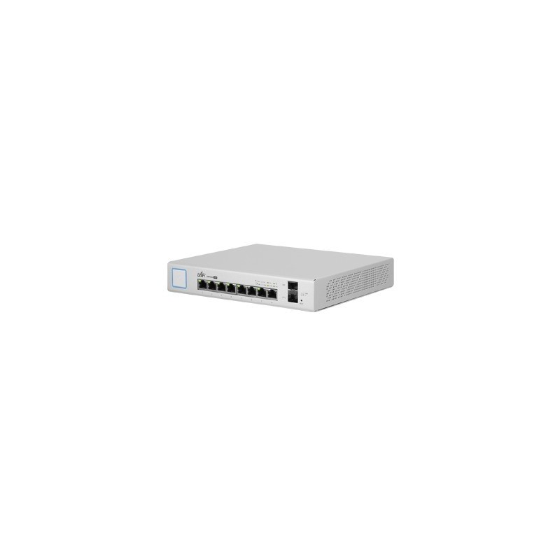 Switch UniFi Administrable 8 Ptos. Gigabit PoE+ 802.3at/af y PoE Pasivo 24V.