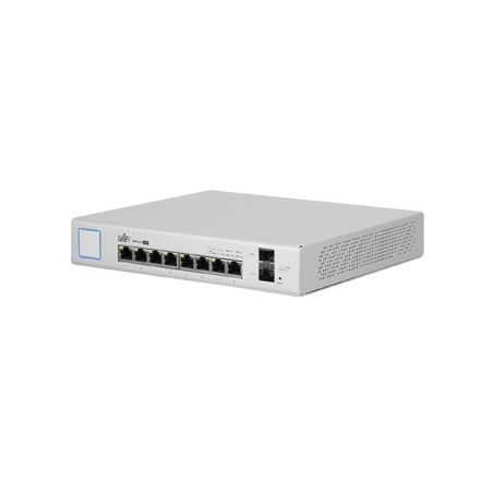 Switch UniFi Administrable 8 Ptos. Gigabit PoE+ 802.3at/af y PoE Pasivo 24V.