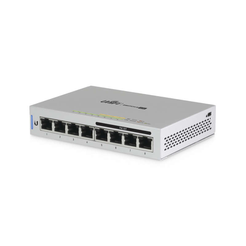 Switch UniFi Administrable capa 2 8 Ptos. Gigabit 4 Ptos. Gigabit PoE 802.3af y 4 Ptos. Gigabit ethernet 60W