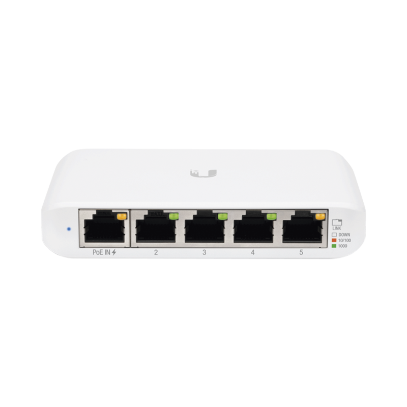 Switch UniFi Administrable Compacto 5 Ptos. 10/100/1000 Mbps Entr PoE 802.3af/at