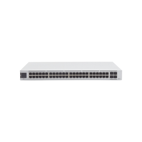 UniFi Switch USW-Pro-48, Capa 3 de 48 puertos Gigabit RJ-45 + 4 puertos 1/10G SFP+, pantalla informativa