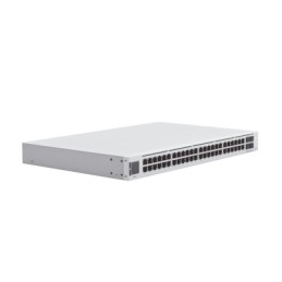 UniFi Switch USW-Pro-48, Capa 3 de 48 puertos Gigabit RJ-45 + 4 puertos 1/10G SFP+, pantalla informativa