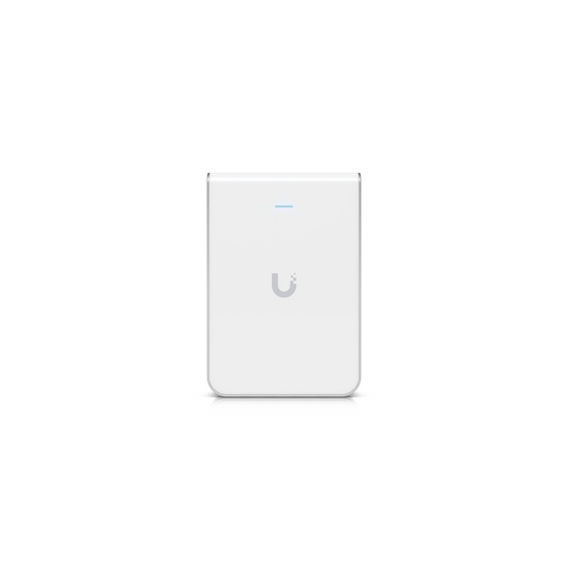 Punto Acceso WiFi UniFi U6 In Wall/Montaje p/pared WIFI 6 2.4 Y 5 Ghz 5.3 Gbps 1 pto PoE In 4 ptos secundarios 1 PoE Out