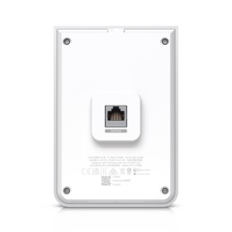 Punto Acceso WiFi UniFi U6 In Wall/Montaje p/pared WIFI 6 2.4 Y 5 Ghz 5.3 Gbps 1 pto PoE In 4 ptos secundarios 1 PoE Out