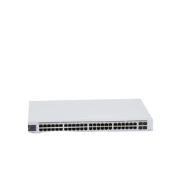 UniFi Switch USW-48-POE, Capa 2 de 48 puertos (32 puertos PoE 802.3af/at + 16 puertos Gigabit) + 4 puertos 1G SFP, 195W, pantall