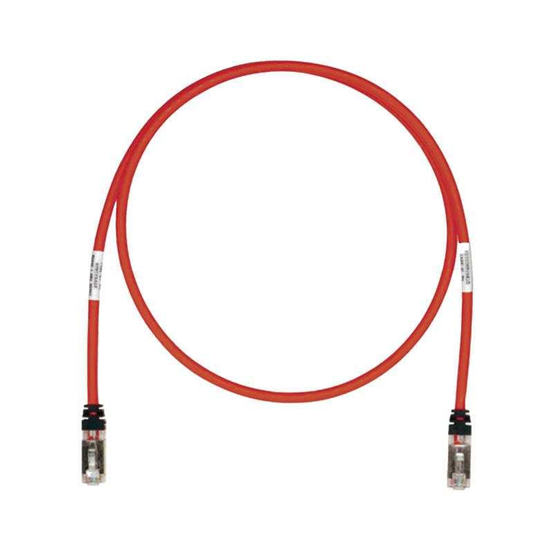 Cable de Parcheo  Cat6A Blindado S/FTP CM/LS0H 25ft Rojo