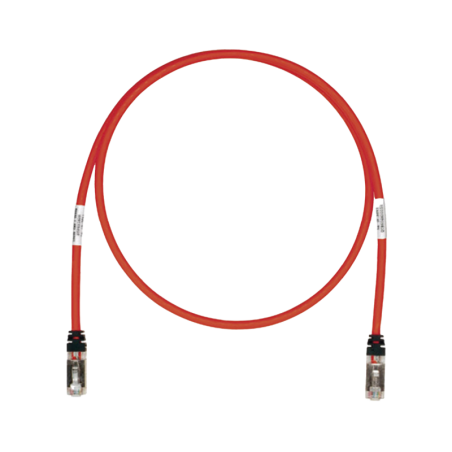 Cable de Parcheo  Cat6A Blindado S/FTP CM/LS0H 25ft Rojo