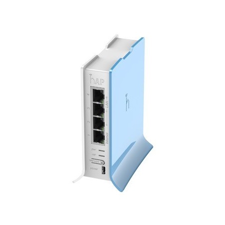 hAP lite TC 4 Ptos. Fast Ethernet Wi-Fi 2.4 GHz 802.11 b/g/n y base tipo Torre