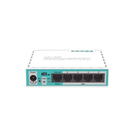 hEX lite RouterBoard 5 Ptos. Fast Ethernet